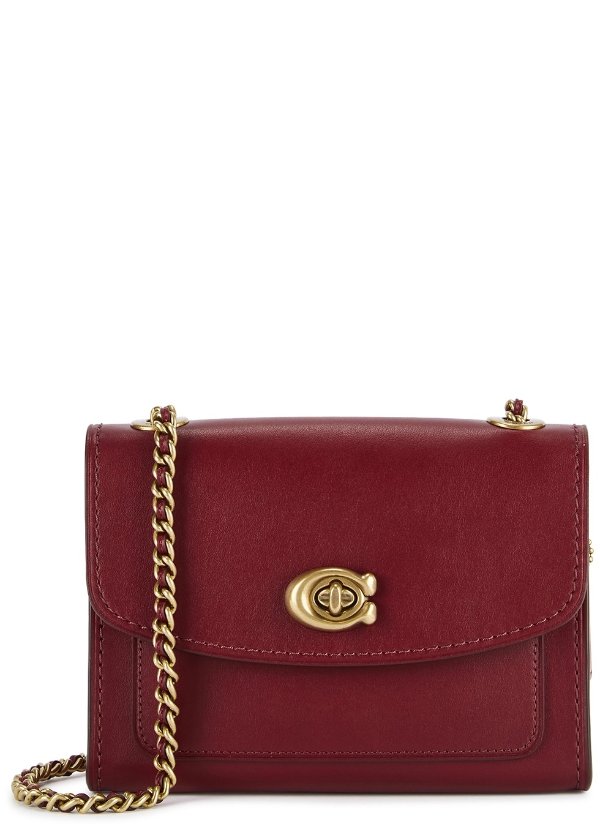 Parker 18 red leather cross-body bag
