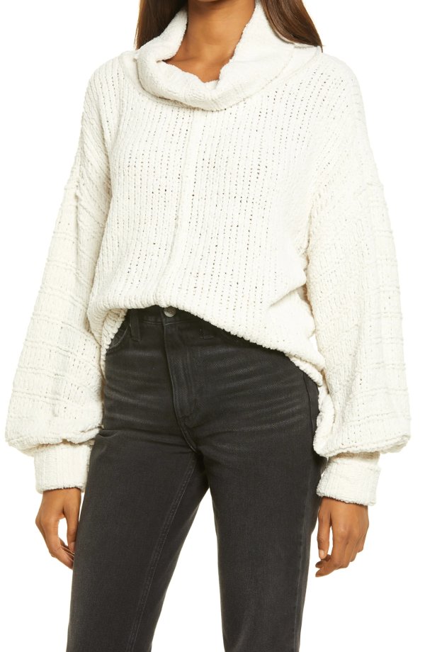 Be Yours Cowl Neck Sweater