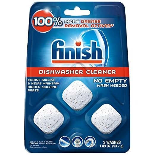 In-Wash Dishwasher Cleaner: Clean Hidden Grease & Grime, 3ct