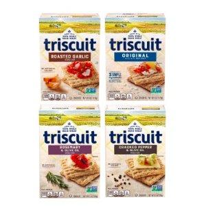 Triscuit 全麦酥脆薄饼干 4款口味装 4盒