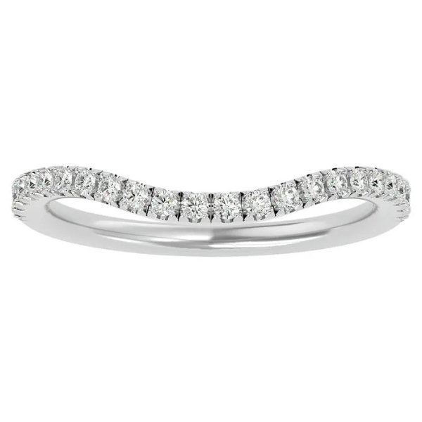 1/4ct Diamond Matching Wedding Band in 14K White Gold for JWL12496