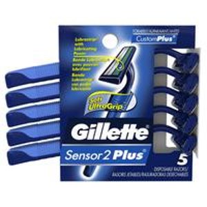 Gillette Sensor2 Plus Disposable Razor 5-Count