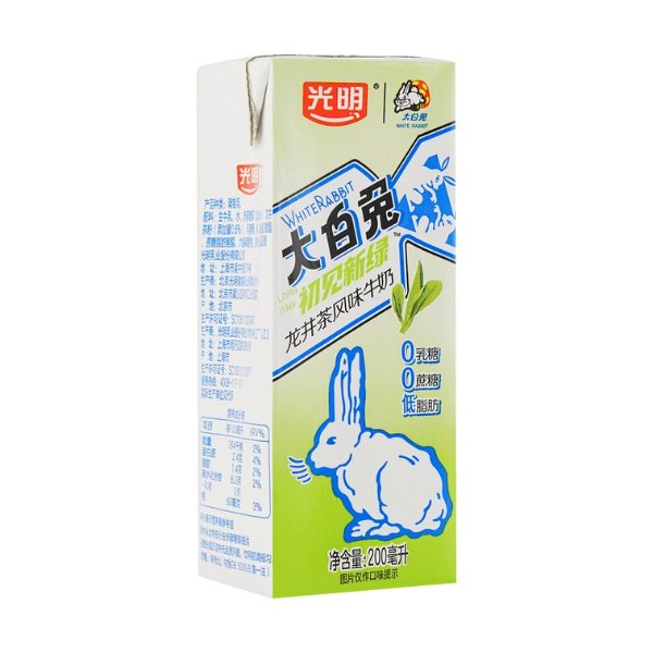 光明×大白兔联名 龙井茶风味牛奶饮料 200ml