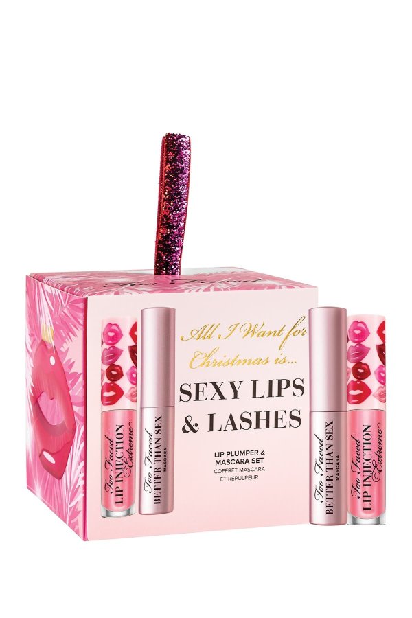 All I Want for Christmas 2-Piece Lips & Lashes Set
