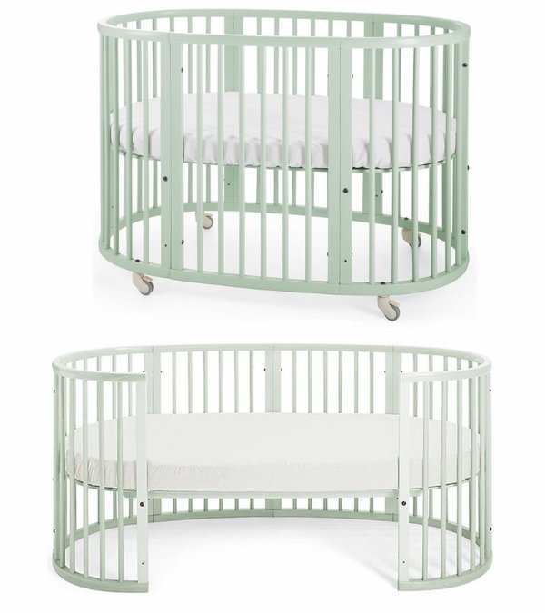 Sleepi Crib to Junior Bed Complete Bundle - Mint Green