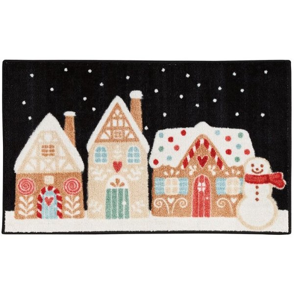 Gingerbread Houses Accent Rug, 18" x 30"