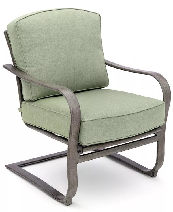 CLOSEOUT! Tara Wide Slat C-Spring Chair, Created for Macy's