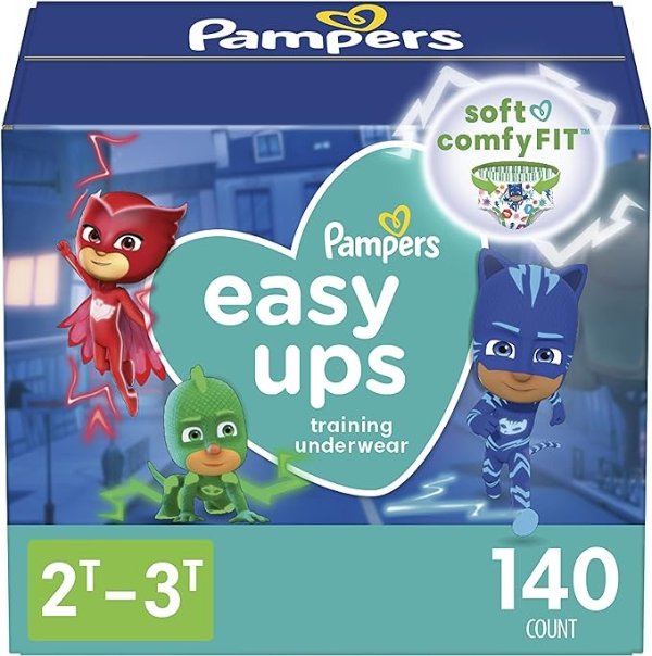 Easy Ups Training Pants Pull On Disposable Diapers for Boys, Size 2T-5T