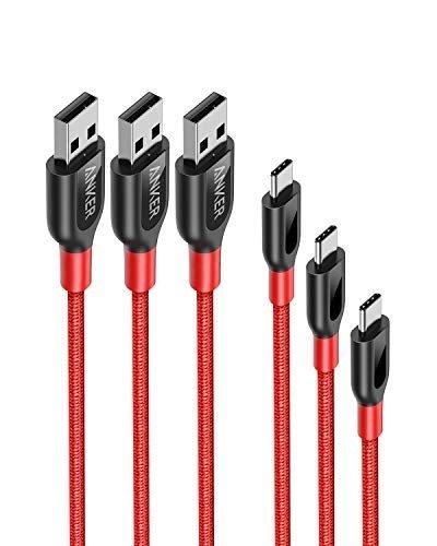 USB Type C Cable, Anker [3-Pack] Powerline+ USB-C to USB-A