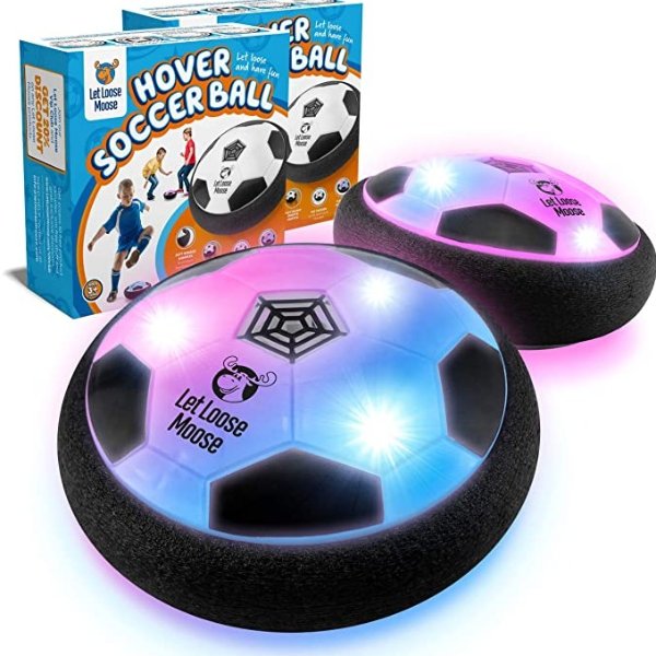 the Let Loose Moose Hover Soccer Ball