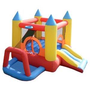 Costway Inflatable Mighty Bounce House @ Seas.com