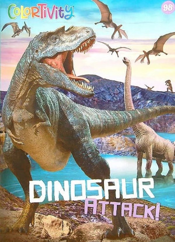 儿童恐龙填色书