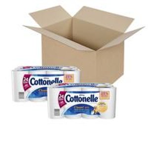 Cottonelle Clean Care Toilet Paper, Double Roll, 24 Count (Pack of 2)