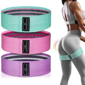 Exercise Workout Bands, Resistance Bands for Women, 3 Levels Booty Bands for Legs and Butt