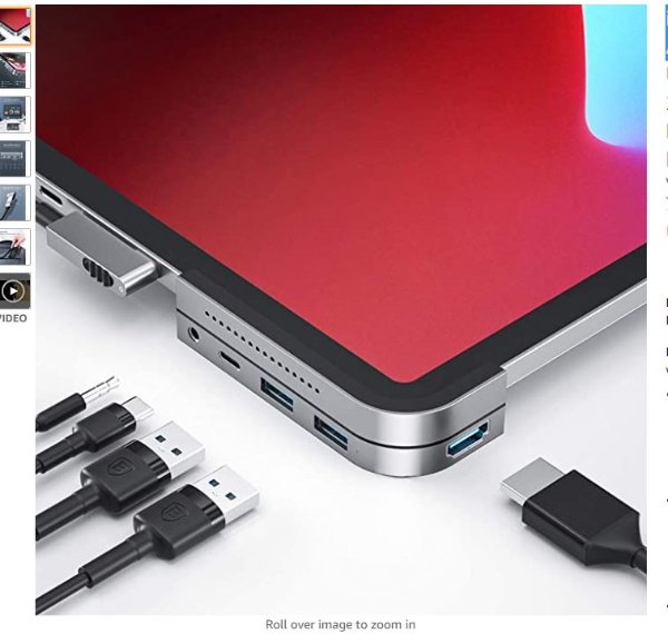 Baseus USB C iPad Pro 6合1拓展坞