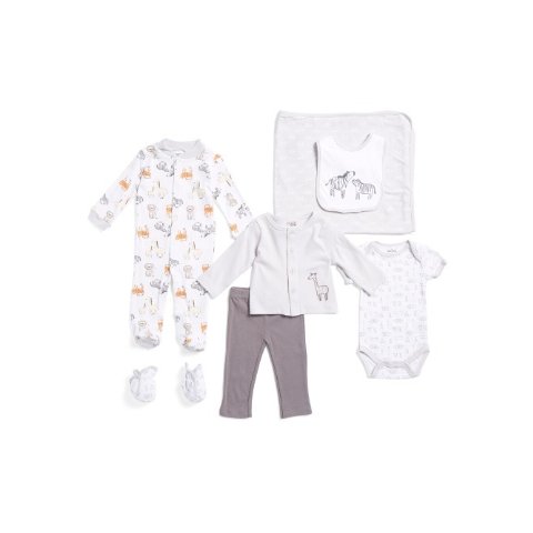 Baby Boys Safari 8pc Layette Set