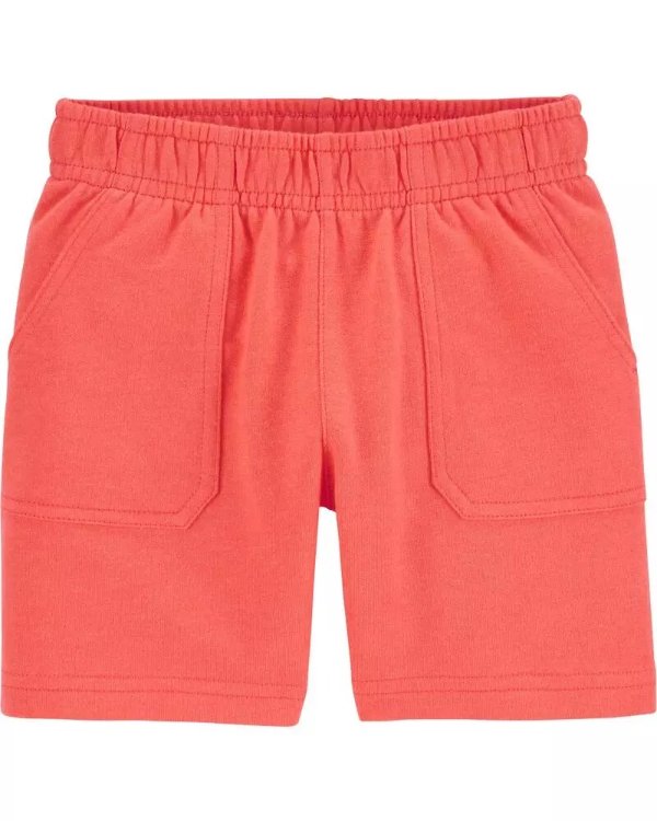 French Terry Pull-On Shorts