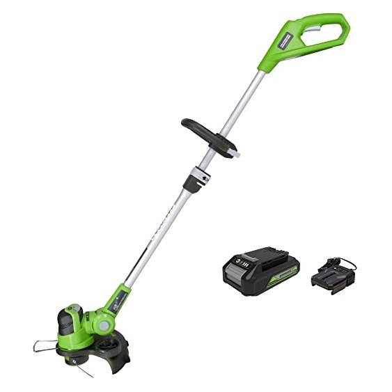 24V 12 inch String Trimmer, 2Ah USB Battery and Charger Included ST24B215