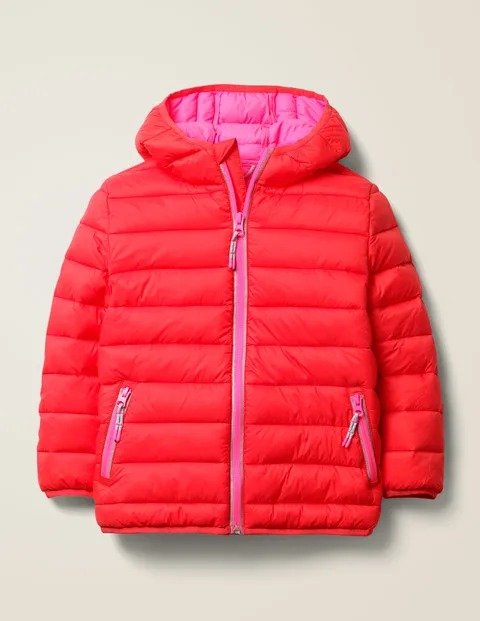 Pack-Away Padded Jacket - Carmine Red | Boden US