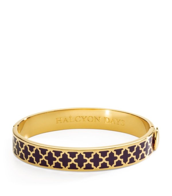 Halcyon Days Gold-Plated Agama Bangle | Harrods US