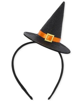 Girls Halloween Glitter Witch Headband | The Children's Place - BLACK