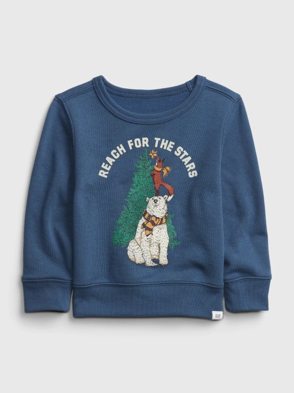 Toddler Crewneck Graphic Sweater