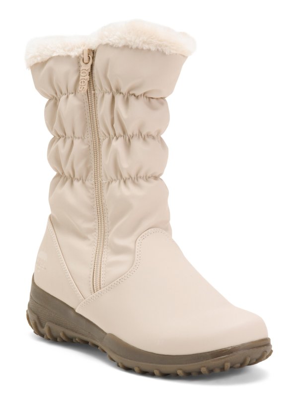 Quilted Double Side Zip Boots With Faux Fur | Rain & Winter Boots | Marshalls
