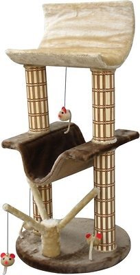 PENN-PLAX Multi-Level Lounger 42-in Bamboo Cat Tree - Chewy.com