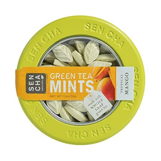 Green Tea Mints, Tropical Mango, 1.2 Ounce (Pack of 1)