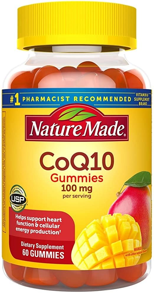 CoQ10 100 mg Gummies, 60 Count for Heart Health
