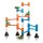 International Playthings Quercetti Transparent Marble Run - 45 Piece Basic Building Set - Classic Construction Toy Perfect for Beginners Ages 4 and Up (Made in Italy)