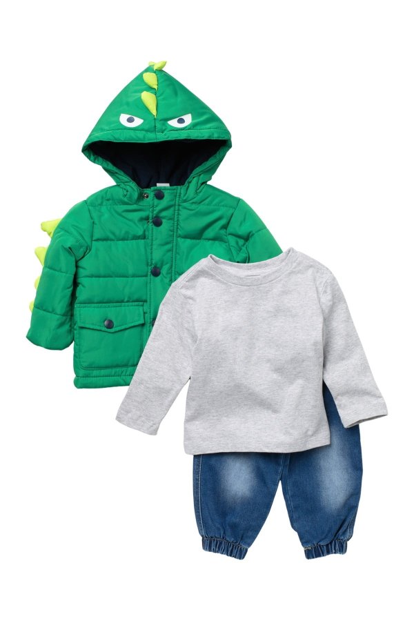 Monster Jacket, Tee & Pants Set(Baby Boys)