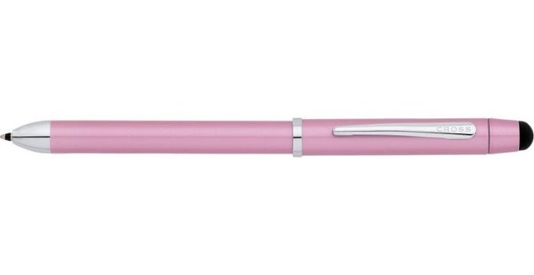 Tech3+ Frosty Pink Multi-Function Pen with Refills and Cleaning Cloth