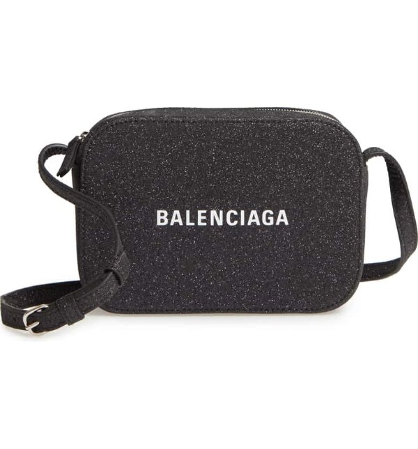 Large Everyday Glitter Calfskin Camera Bag