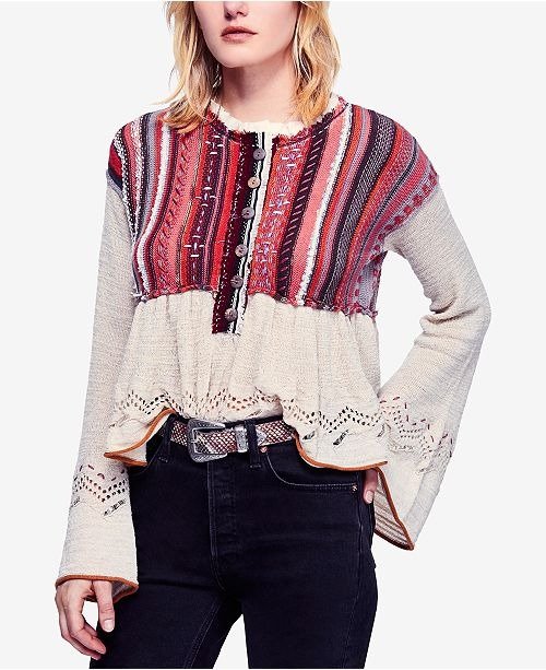 Meadow Lakes Bell-Sleeve Sweater