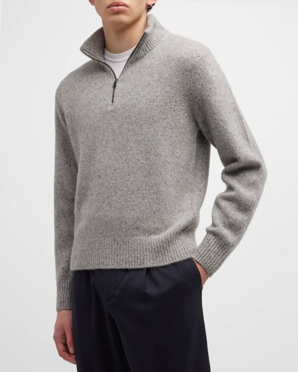 Men's Donegal Quarter-Zip Sweater