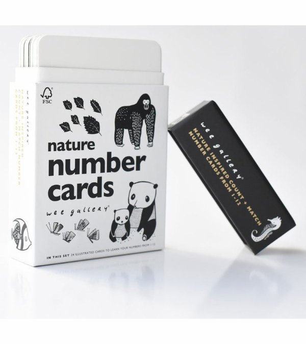 Number Cards - Nature