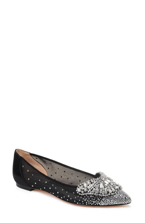 Collection Quinn Embellished Pointed Toe Flat