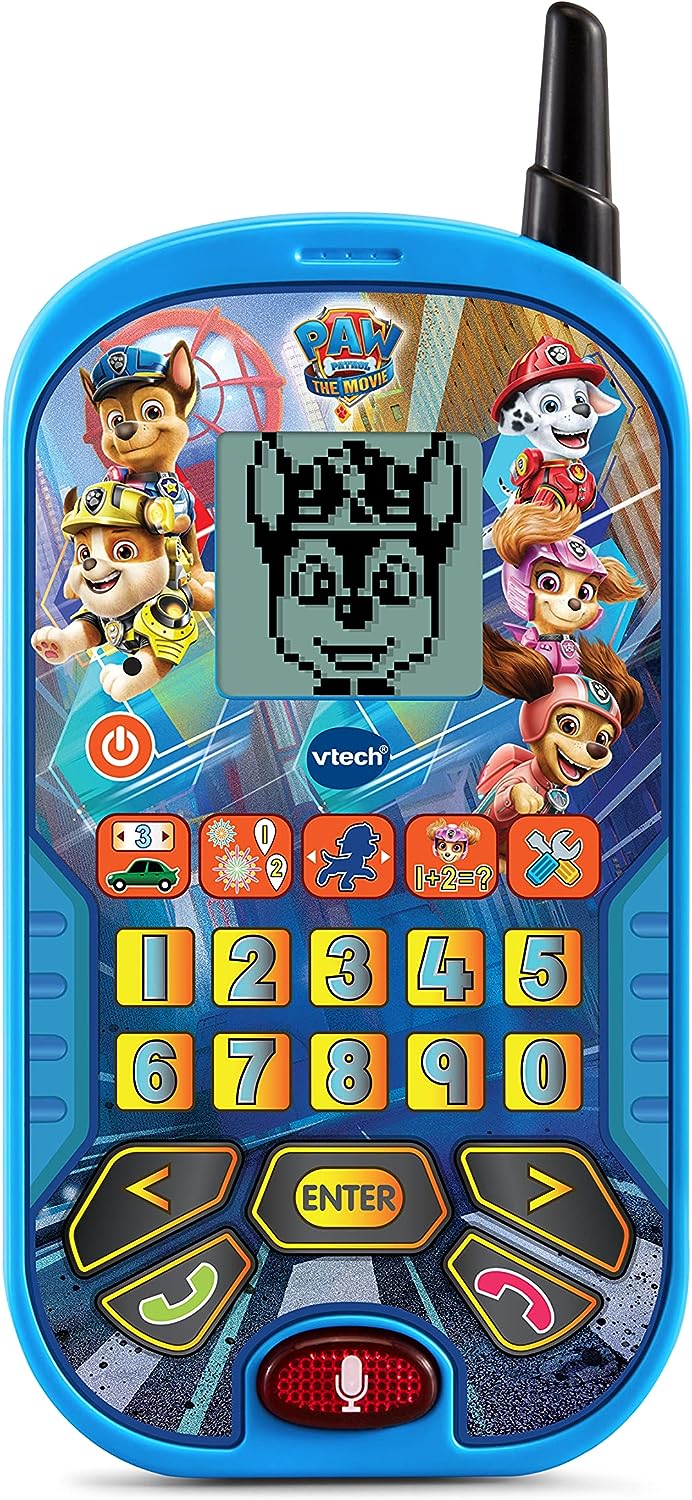 Amazon.com: VTech PAW Patrol - The Movie: Learning Phone, Blue : Toys &amp; Games
