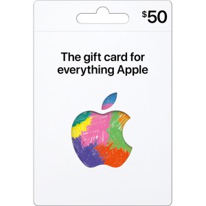 新版Apple 礼卡 $50面值，电子版/实体卡 可选