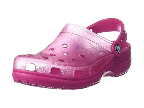 Unisex Men's and Women's Classic Translucent Clog, Candy Pink