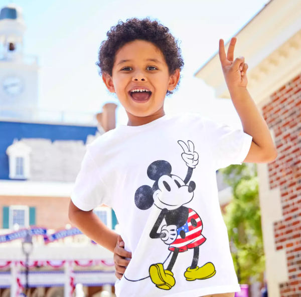 Mickey Mouse Americana Peace T-Shirt for Kids | shopDisney