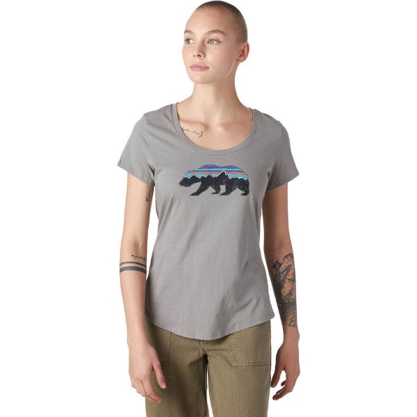 Fitz Roy Bear Organic Scoop Short-Sleeve T-Shirt - Women's
