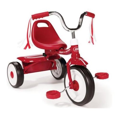 $39.97 包邮Radio Flyer 儿童可折叠三轮车，红色/粉色可选