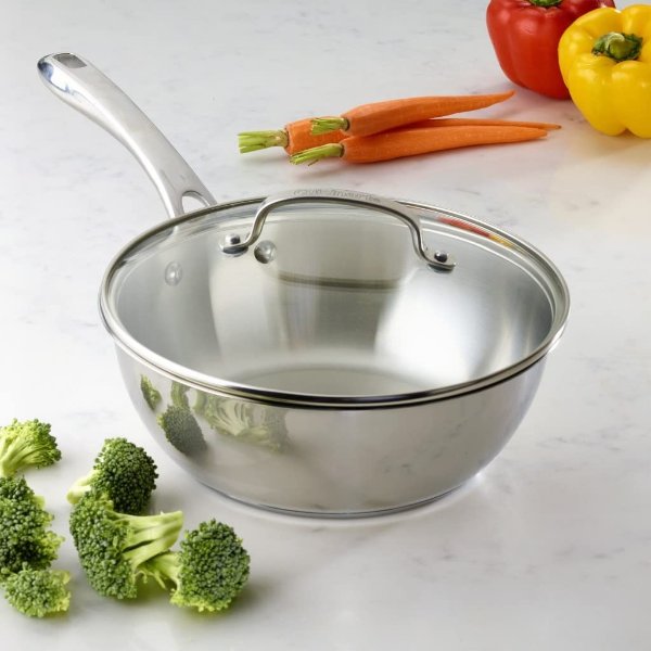 8335-24 3-Quart Chef's Pan, Stainless Steel