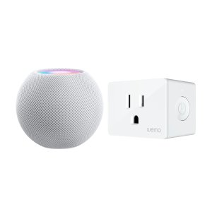 Apple - HomePod mini - White and WeMo - Wemo WiFi Smart Plug