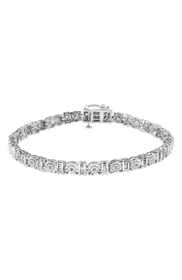 Sterling Silver Diamond Bracelet - 0.22 ctw