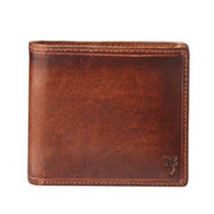 Frye	 Logan Leather Bi-Fold Wallet, Cognac