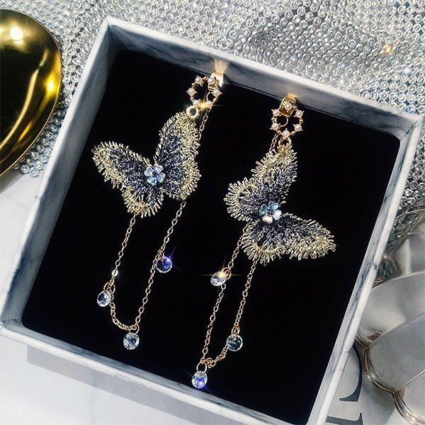 Butterfly Drop Crystal Dangles from Apollo Box