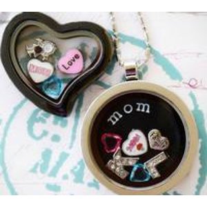 Locket Necklace with Two Charms